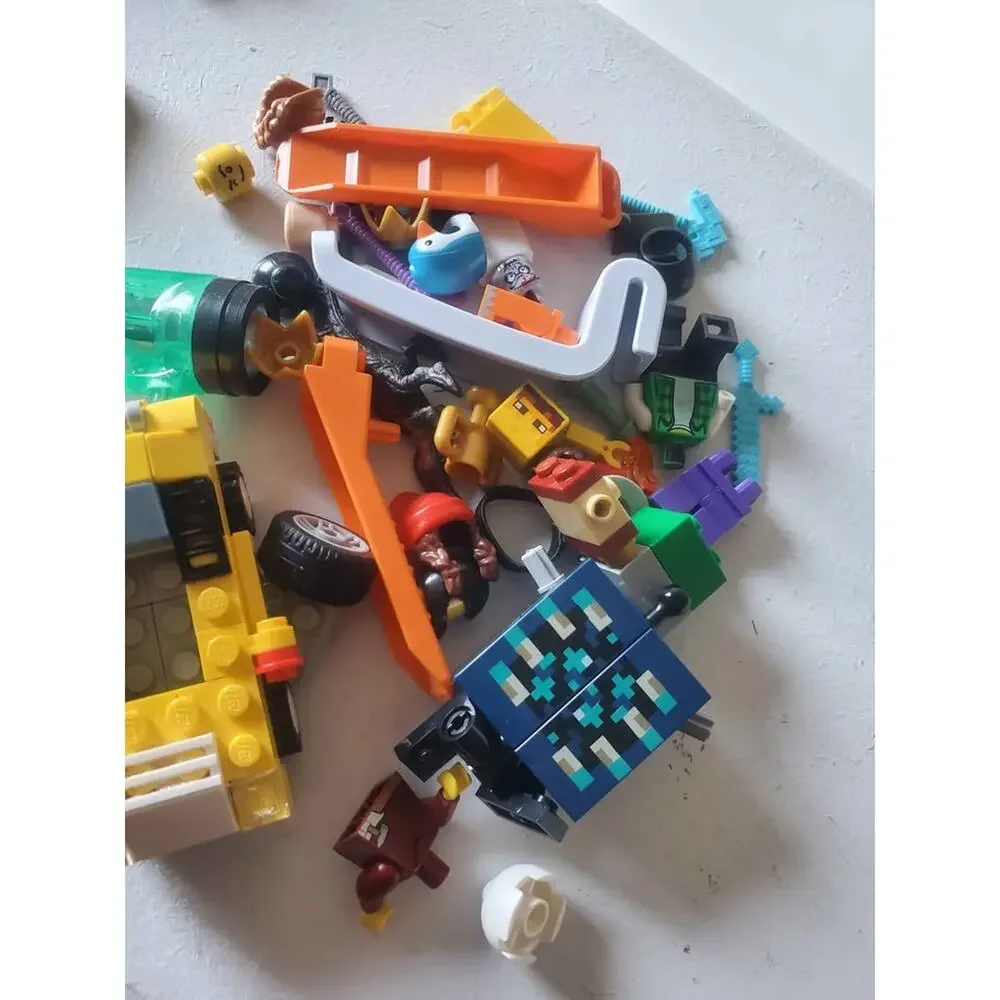 LEGO Minifigure Lot – Marvel, Minecraft, City Figures + Accessories (60+ Pieces)